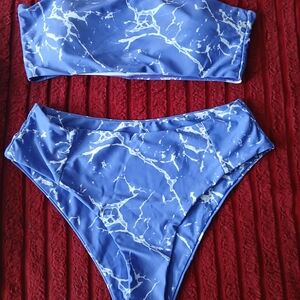 Purple Marble Bikini Set